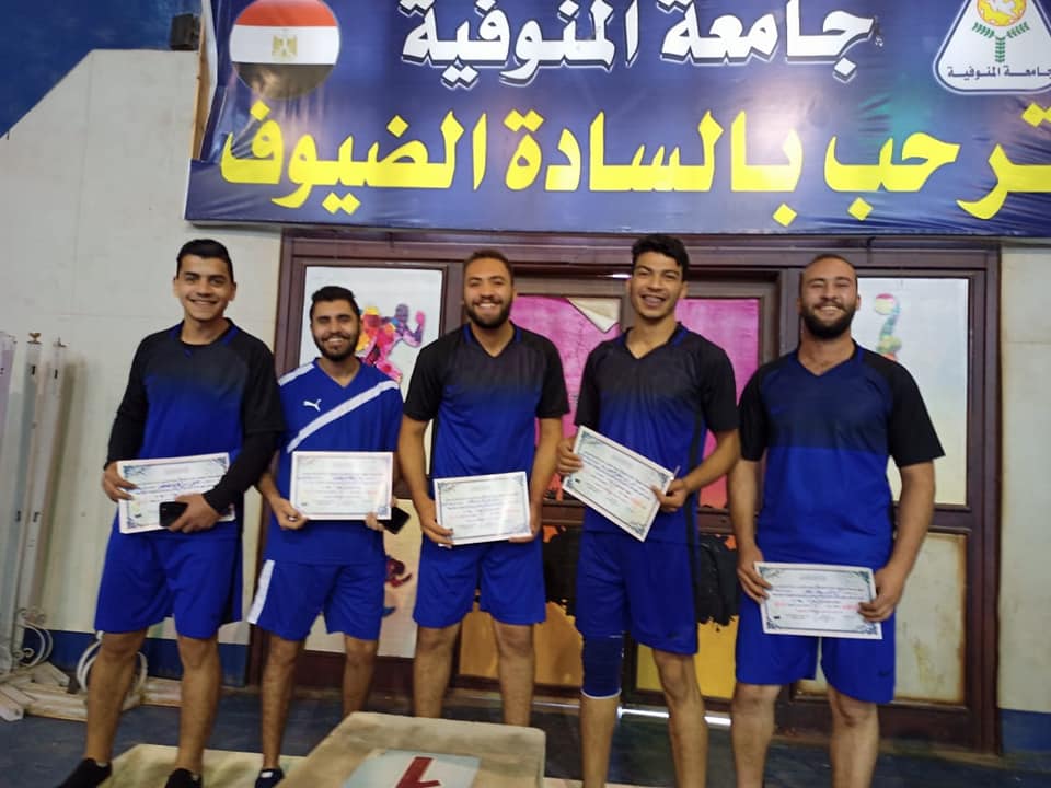 النوعية تحقق المركز الثالث في كرة الطائرة ضمن منافسات الدوري الرياضي 2020/2021 بالجامعة