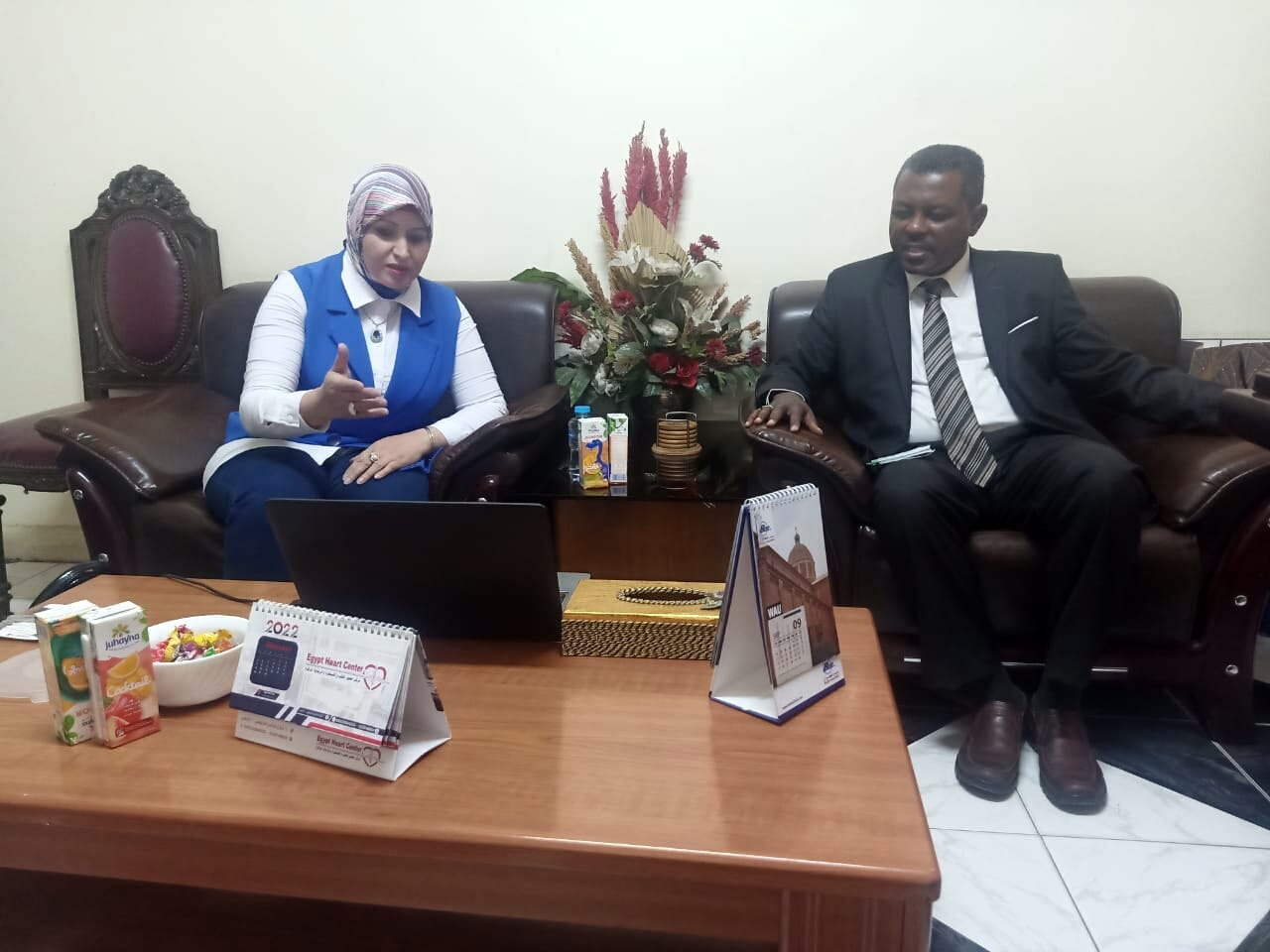 منسق عام وافدين جامعة المنوفية تلتقى بالملحق الثقافى لسفارة جمهورية السودان بالقاهرة