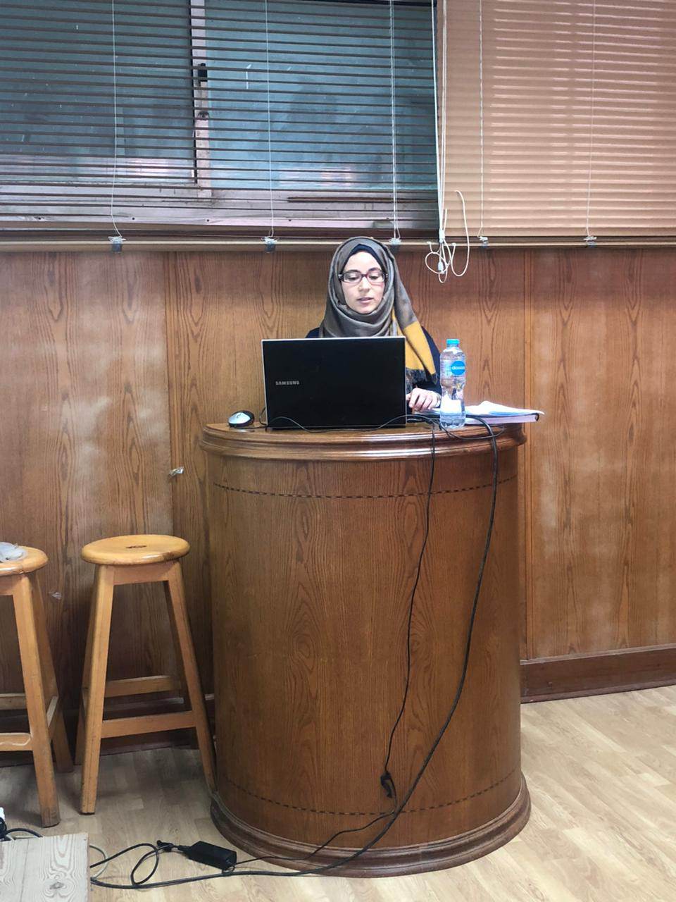 مناقشة رسالة الدكتوراه المقدمة من المهندسة / آثار علي كامل عين شوكة 