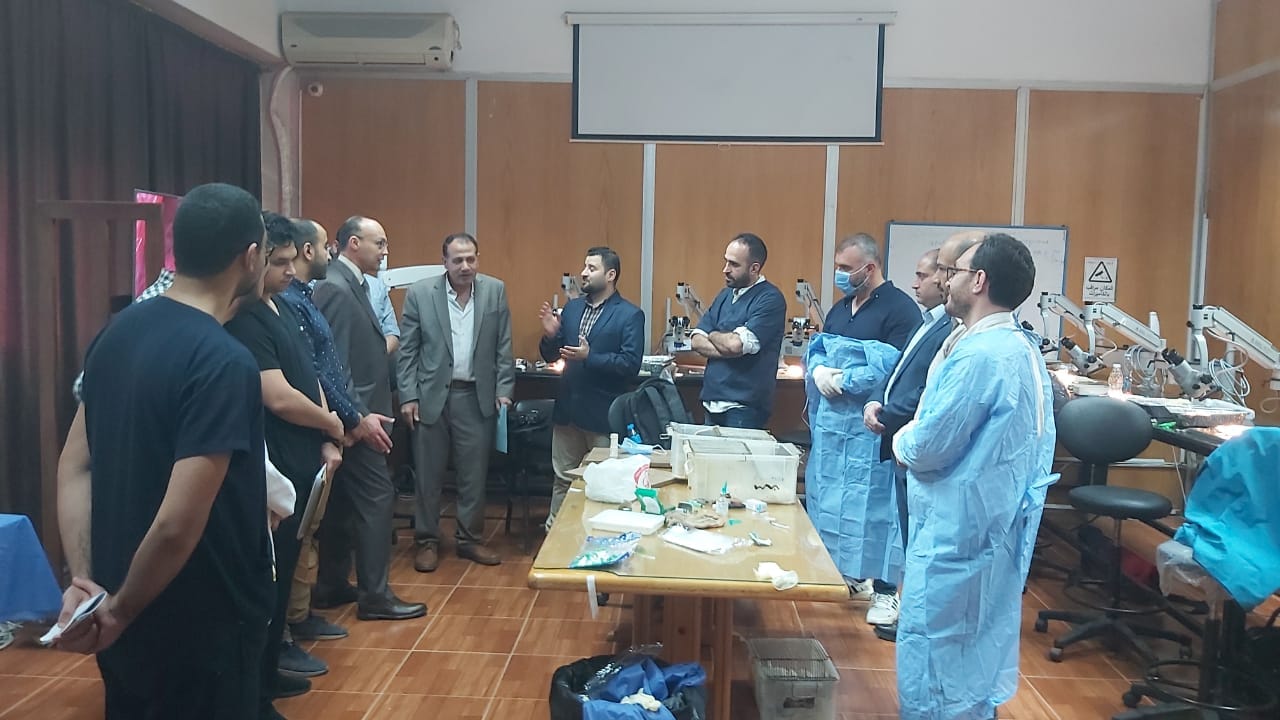 The seventh training course on the basics of microscopic surgeries at Menoufia Medicine