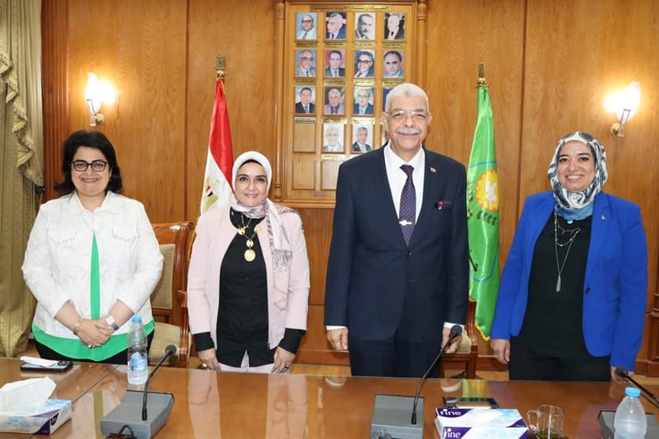 الدكتورة غادة على حسن منسقا لمكتب العلاقات الدولية بجامعة المنوفية