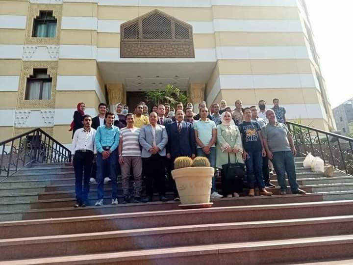 Menoufia University students visit the Al-Azhar Observatory for electronic fatwas in the sheikhdom of Al-Azhar