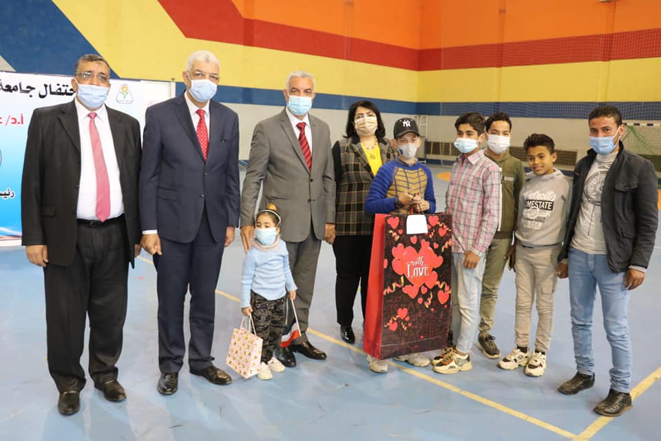 Menoufia University organized the celebration of Orphan Day under the auspices of Dr. Adel Mubarak