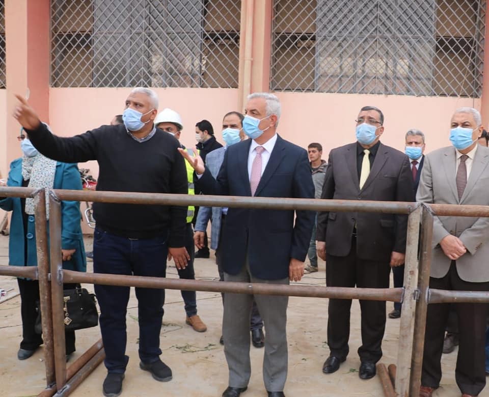 The rector of the University of Menoufia checks the production units and renovations of the Alraheb farm.