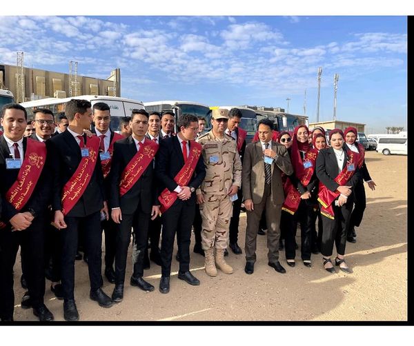 Menoufia University students participate in the celebration of Martyr