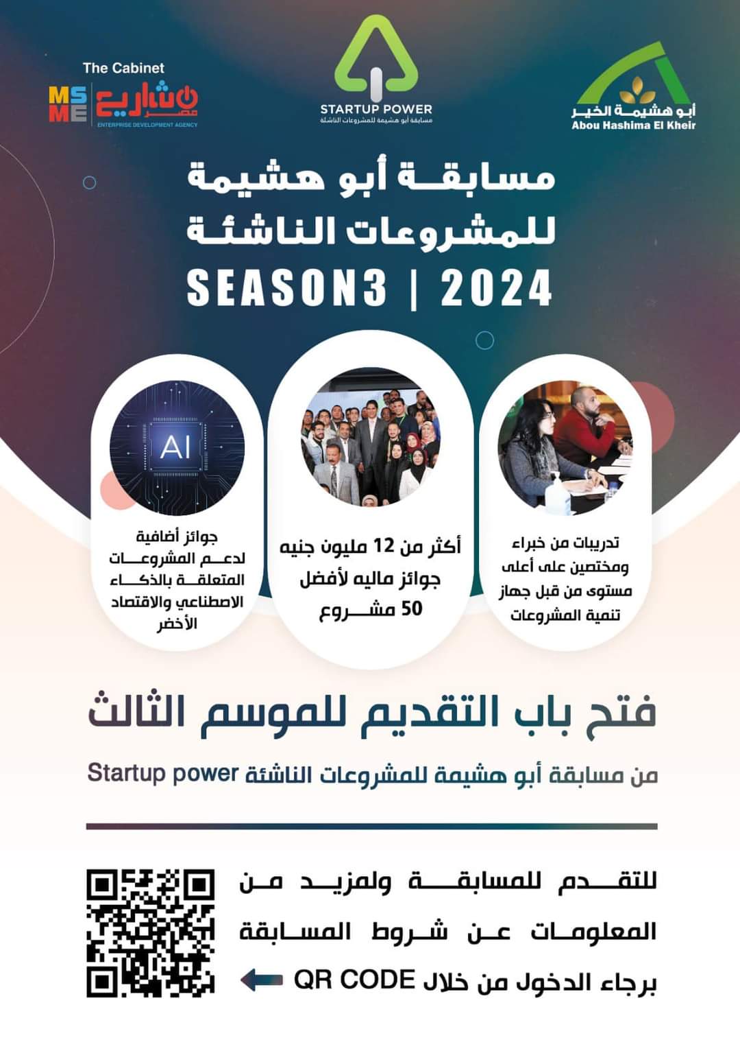 Applications are open for the third season of the Abu Hashima Startup Competition