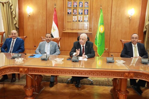 The President of Menoufia University discusses the future visions and ambitious development plans of the university and the executive position of the current facilities