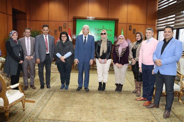 The President of Menoufia University follows up the work of the Governmental Excellence Committee and the Measurement and Evaluation Center