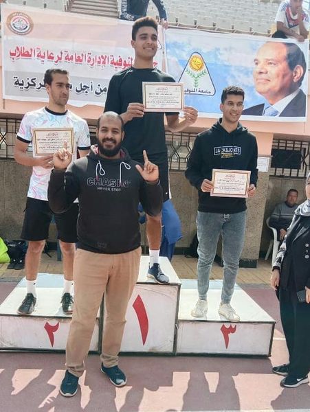  (Students for Egypt) family at the Faculty of Physical Education in Menoufia reaps the prizes of the sports festival for families of students for Egypt at the university