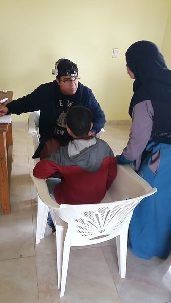 1,076 cases were examined in the village of Qors in a medical convoy to Menoufia University in cooperation with the Ministry of Youth and Sports