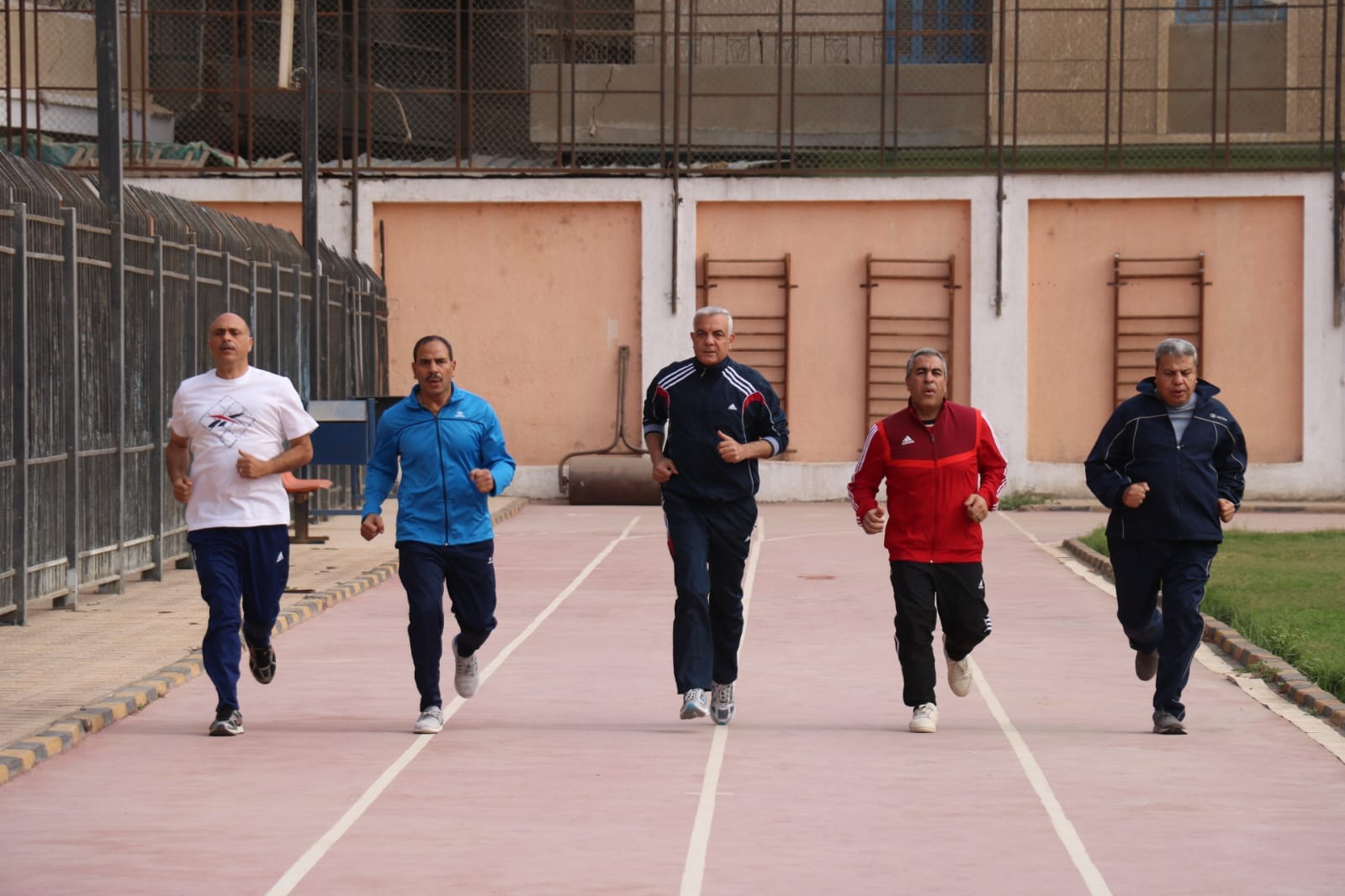 Follow-up to the initiative of the President of Menoufia University to exercise before working hours