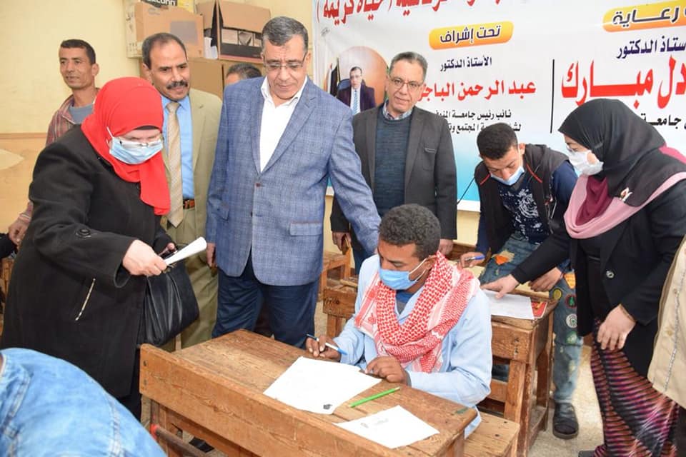 Menoufia University’s integrated convoy expects detection and offers free treatment for 2,500 cases of Shushai people in Ashmoun