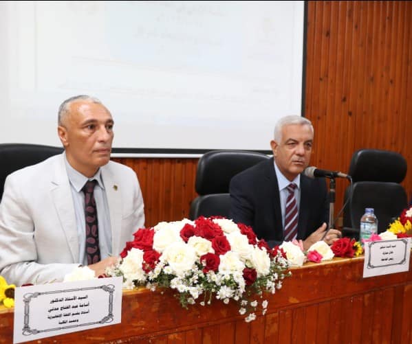 The President of Menoufia University on an inspection visit to the Faculty of Arts