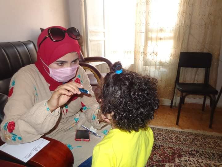 A medical convoy of the University of Menoufia revealed and provided treatment to the children of the AlSayda Nafisa Foundation,