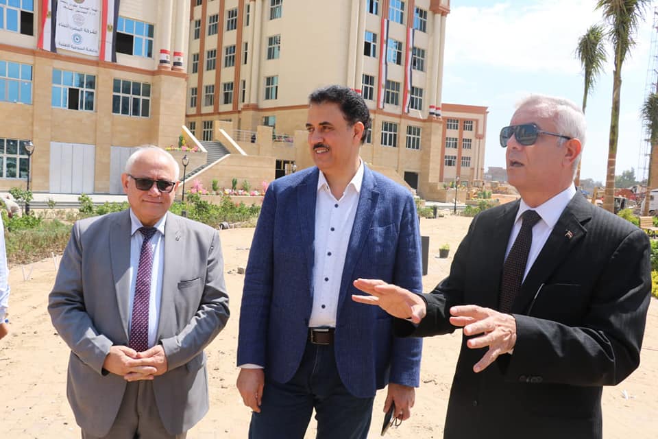 Mubarak follows up on the equipment of Menoufia National University