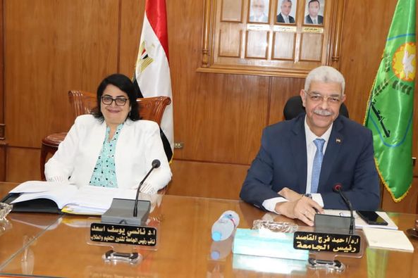 The President of Menoufia University is following up on the implementation of the five-year plan for the needs of university faculties for teaching assistants and faculty members