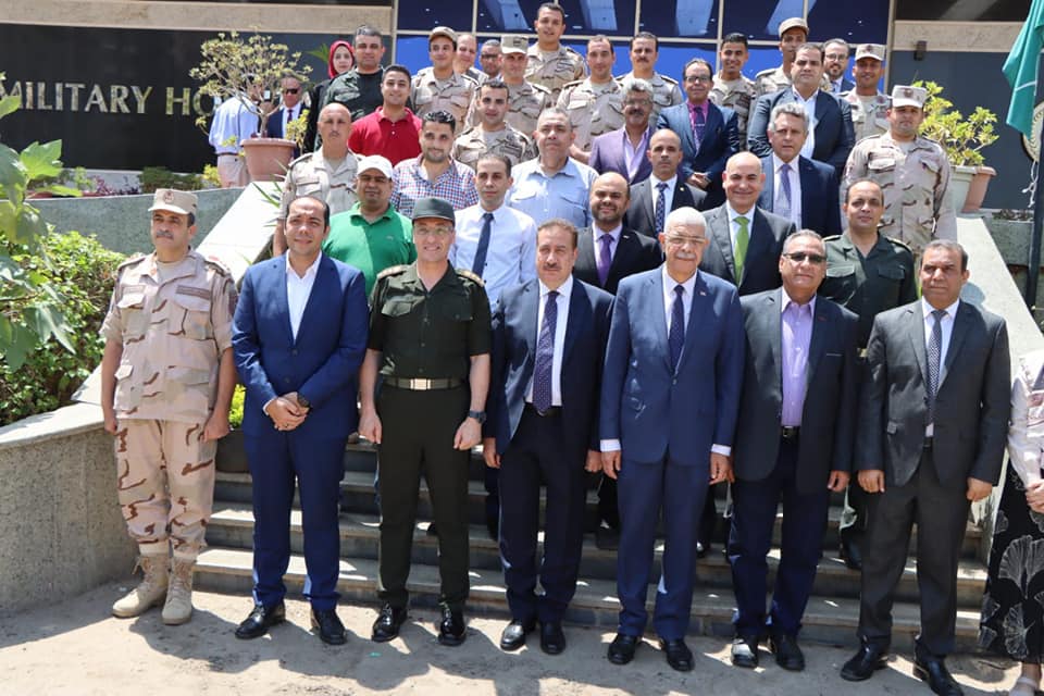 The President of Menoufia University and the Governor witness the inauguration of outpatient clinics for civilians at the Military Hospital in Shebin El-Kom