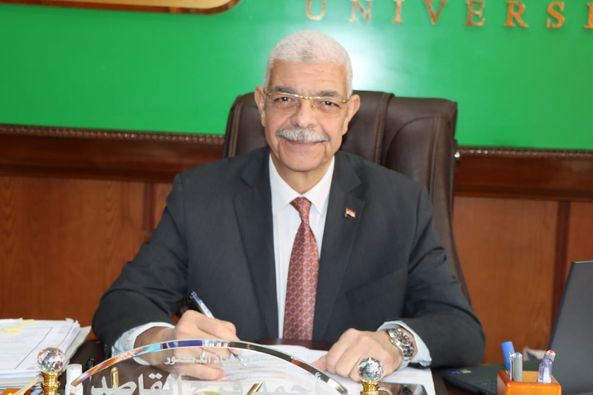 The President of Menoufia University holds his monthly meeting with college deans online