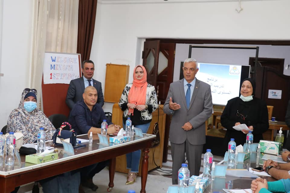 Mubarak inspects the launch of the first TOT training course at  Faculty and Leadership Development Center.