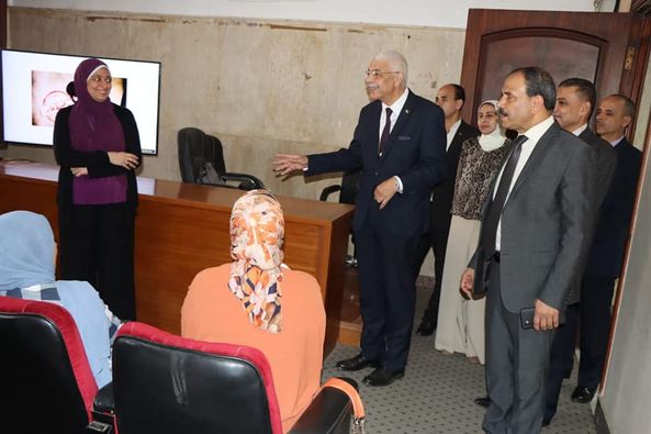 The President of Menoufia University witnesses the launch of the training program to raise health and social awareness for rural women pioneers