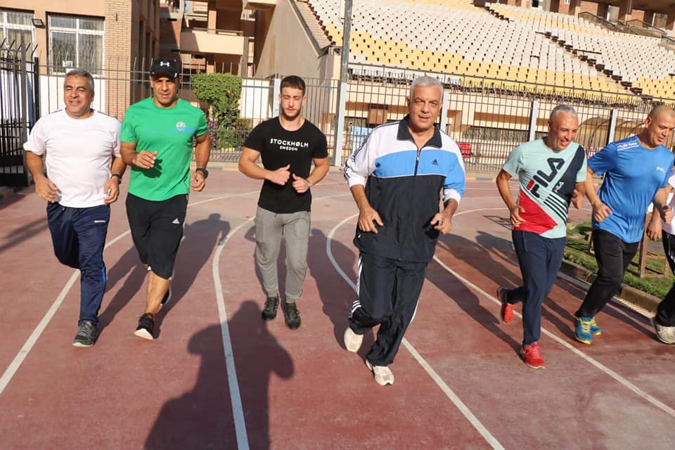 متابعة أسبوعية للمبادرة التى دعا إليها الدكتور عادل مبارك رئيس جامعة المنوفية لممارسة الرياضة 