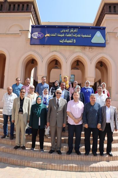 The President of Menoufia University witnesses the launch of the fifth accredited training program (TOT Training)