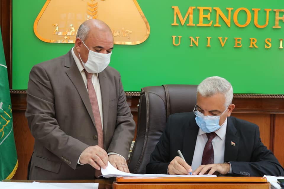 Menoufia University President approves the  cumulative result of the fourth year  of computers and information