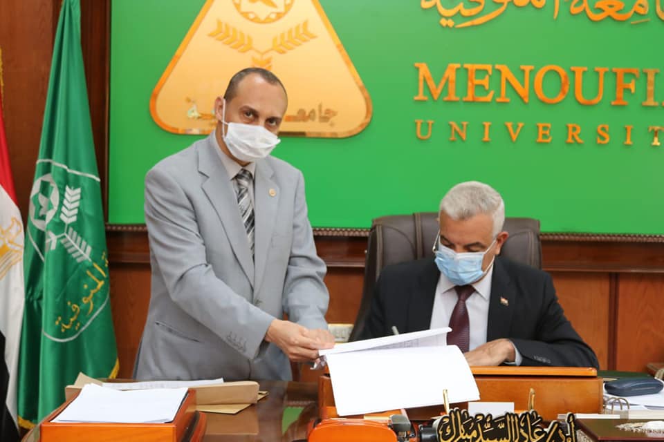 Menoufia University President approves the result of a Bachelor of Electronic Engineering