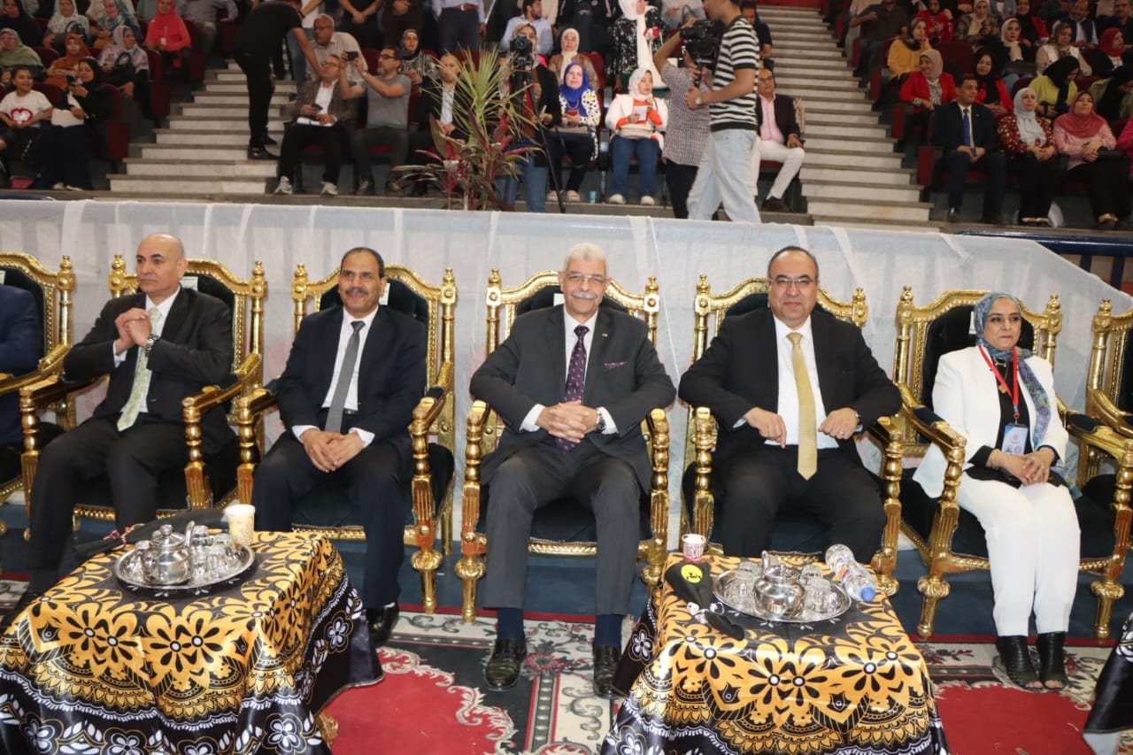 The President of Menoufia University attends the Peoples Forum under the slogan One People...One Homeland