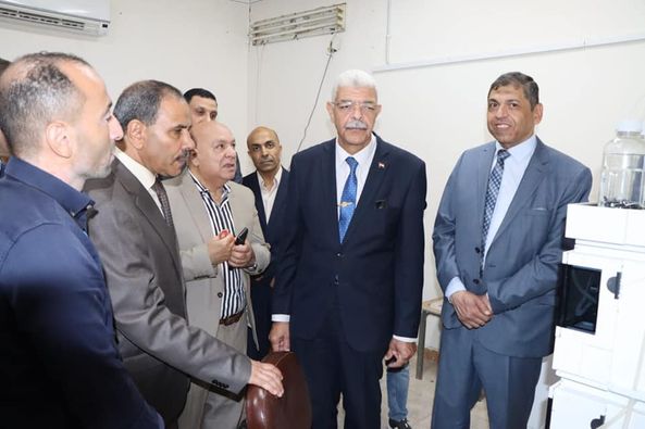 رئيس جامعة المنوفية يتفقد انتظام سير العملية التعليمة بكلية العلوم في بداية الفصل الدراسي الأول  