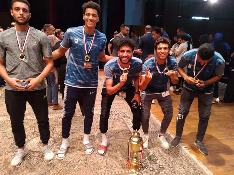 Menoufia University achieves the title of the first pentabul championship for Egyptian universities in the Suez Canal