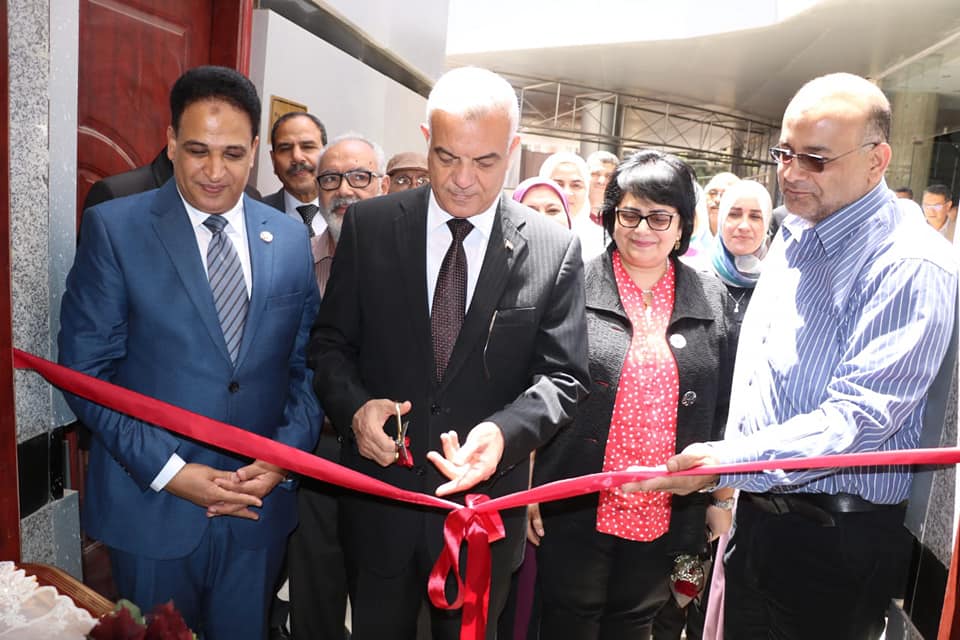 The President of Menoufia University inaugurates the exhibition "Egyptian conversations" for specific education at the Palace of Culture