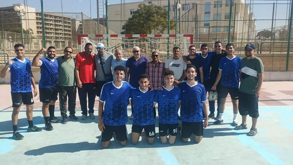 صعود فريق جامعة  المنوفية لدور الثمانية في كرة اليد بأسبوع شباب الجامعات 
