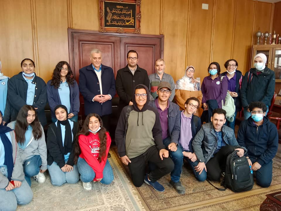 زيارة مدرسة مصر الحرة للغات لكلية الحاسبات والمعلومات جامعة المنوفية تنفيذا لبرنامج التبصير التعليمي 