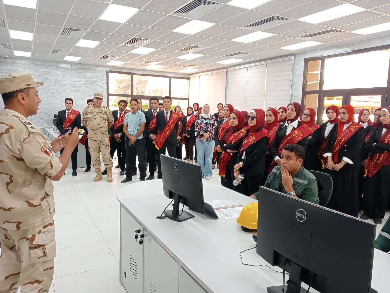 Menoufia University students visit El-Nasr Intermediate Chemicals Company